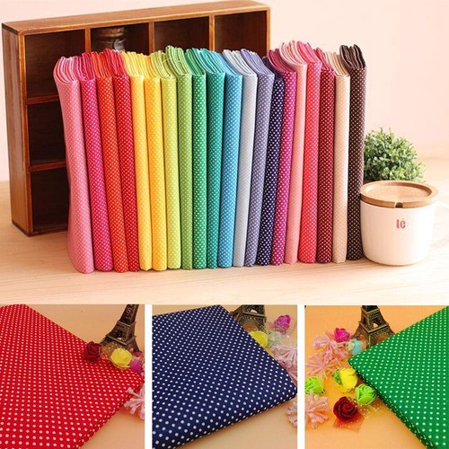 Printing Dots Clothes Colorful Sewing Fabric DIY Quilting Dolls Bag Needlework - Picture 11 of 16