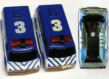 2pc 1993 TYCO DODGE EMERGENCY VAN Slot Car VARIATIONS Wide Pan BODY-ONLY
