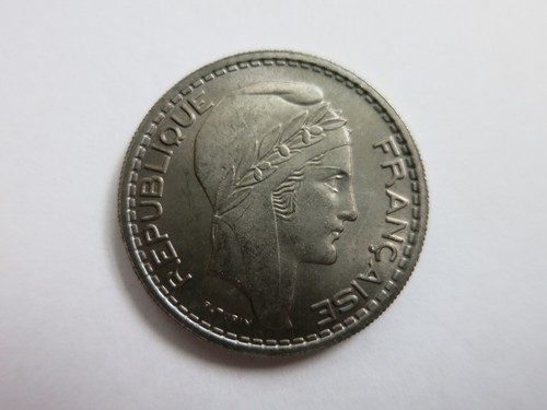 FRANCE Republic 10 francs 1948 BU UNC Nickel Liberty Paris Mintmark Wheat - Picture 2 of 4
