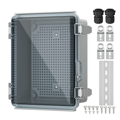 Joinfworld Outdoor WIFI Enclosure Weatherproof Locking Outdoor WIFI Box Plastic 