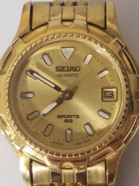 seiko sports 50 gold