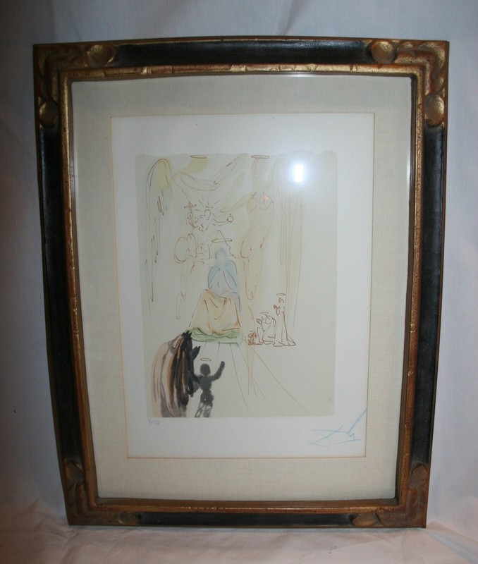 Divine Comedy Print by Salvador Dali, print 1/150 authenticated, good condition 