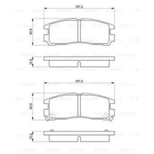 Kit pastiglie freno Bosch freno a disco per Mitsubishi Pajero Pinin 2.0 GDI 1.8