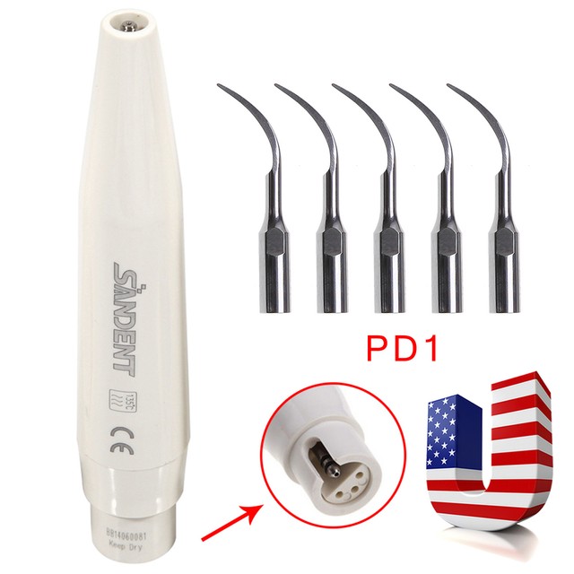 Sandent Dental Ultrasonic Piezo Scaler Handpiece w/ 5*Tips PD1 Fit DTE