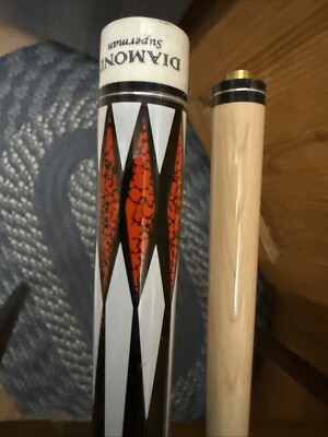 Diamond Superman pool cue Red Crackle 20oz Two Piece Billiard | eBay