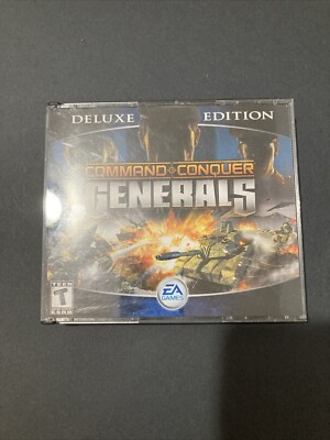 Command & Conquer Generals And Zero Hour Expansion Deluxe Edition PC 4 Disc 2003