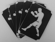 bm549 GLITTERTATTOO 10 x stencil boxer player glitter tattoo L K 