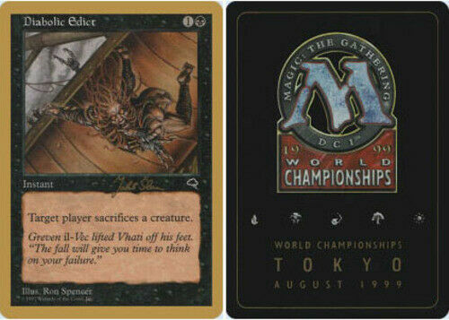 Diabolic Edict World Championships 1999 Jakub Slemr -LP- MTG Magic 