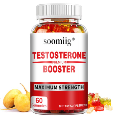 Testosteron-Booster für Männer, Potenzsteigerung, Energie, Libido, 60 Gummies