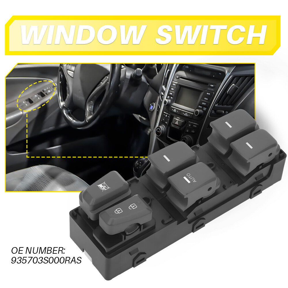 2011-2015 Hyundai Sonata Front Left Master Power Window Switch 93570-3S000 EPU