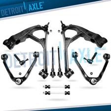 10pc Front Upper Lower Control Arms Tie Rods for Silverado Chevy GMC Sierra 1500