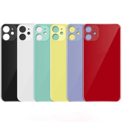 For iPhone x / 11 / 12 /13 Pro Max/13 Back Glass Big Hole Pre-Installed Adhesive