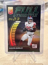 2023 Donruss Elite #FT-SB Saquon Barkley Full Throttle Green
