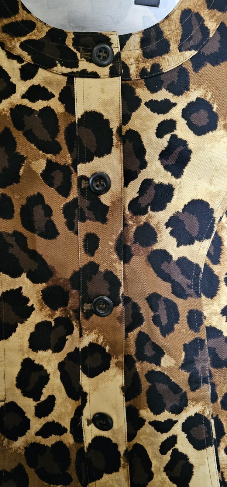 Chico's Additions Leopard  Print Button Front Lig… - image 6
