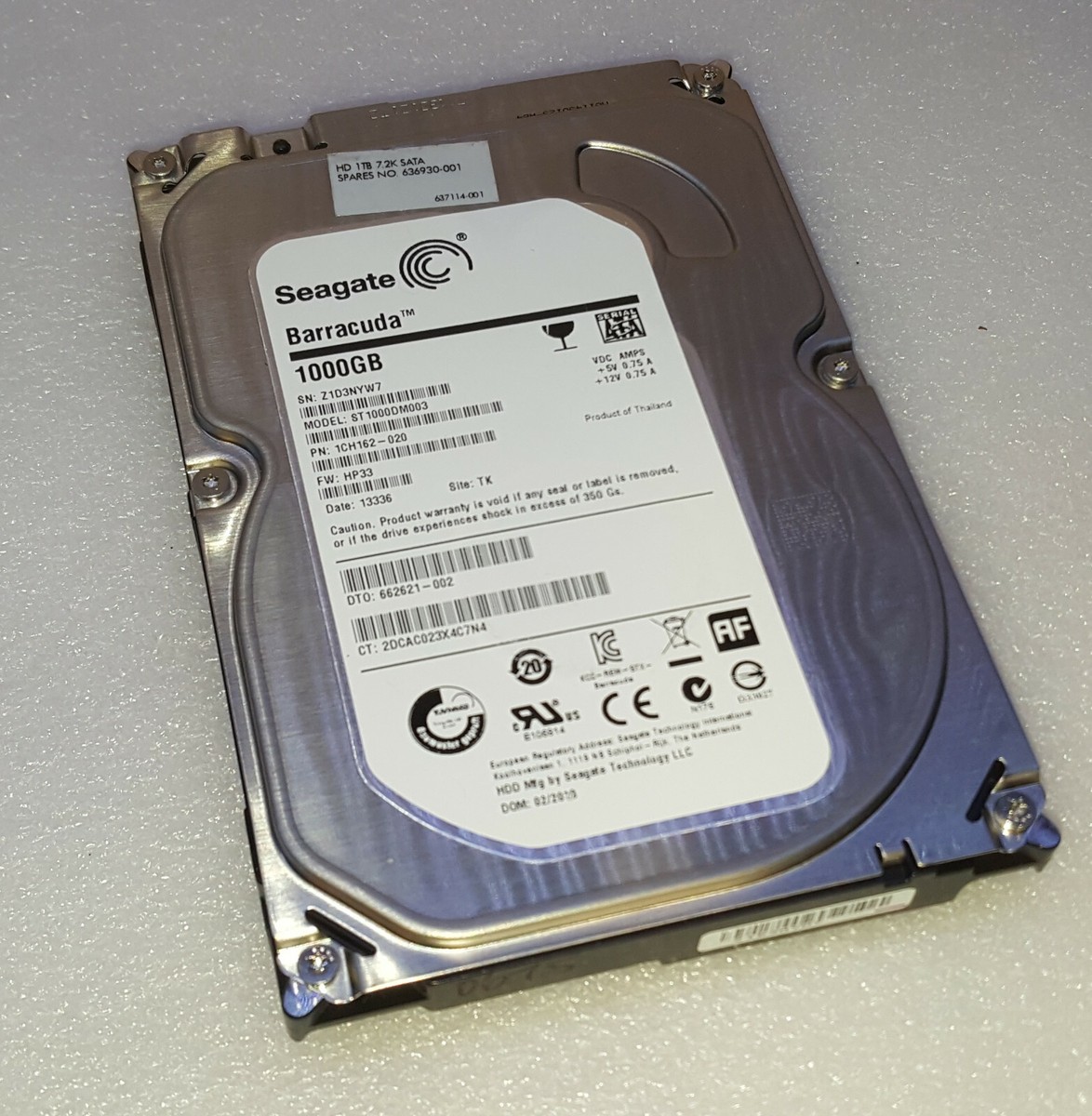 HP Pavilion Slimline S5-1214 - 1TB Hard Drive Windows 10 Pro 64 