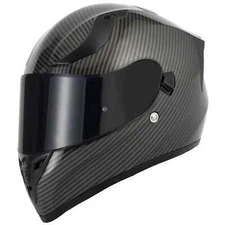 VCAN H128 FULL FACE ACU GOLD MOTORBIKE CRASH HELMET WITH DUAL VISOR VENOM CARBON