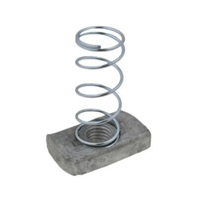 G. Long Spring Pack of 50 Galvanised M6 x 1.00p Metric Coarse Channel Strut Nut Long ...