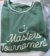 2026 Large Masters Golf Script Crew Neck Green Sweatshirt Augusta