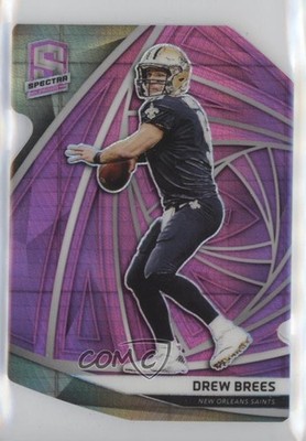2019 Panini Spectra Neon Pink Prizm Die-Cut 9/20 Drew Brees #41 HOF z3i