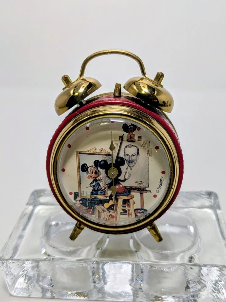 RARO RELOJ DESPERTADOR AUTORRETRATO MICKEY MOUSE Foto 3 de 4