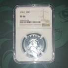 1961 Franklin Half Dollar 50C Silver Proof NGC PF66 Cert 5839670-033
