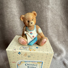 Cherished Teddies Arthur August Bear Figurine 914827 Resin 1993 Boxed