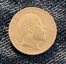 1902 Edward VII Gold Half Sovereign Coin