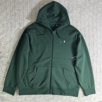 NWT Polo Ralph Lauren Performance Double Knit Full Zip Green Hoodie Mens XXL - Image 1 of 4