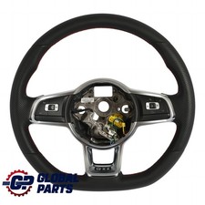 VW Polo 6R 6C GTI Steering Wheel NEW Black Leather Flat Bottom 6C0419091M