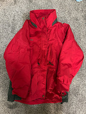 Columbia Unisex Full Zip Jacket Red Nylon Woven Size M