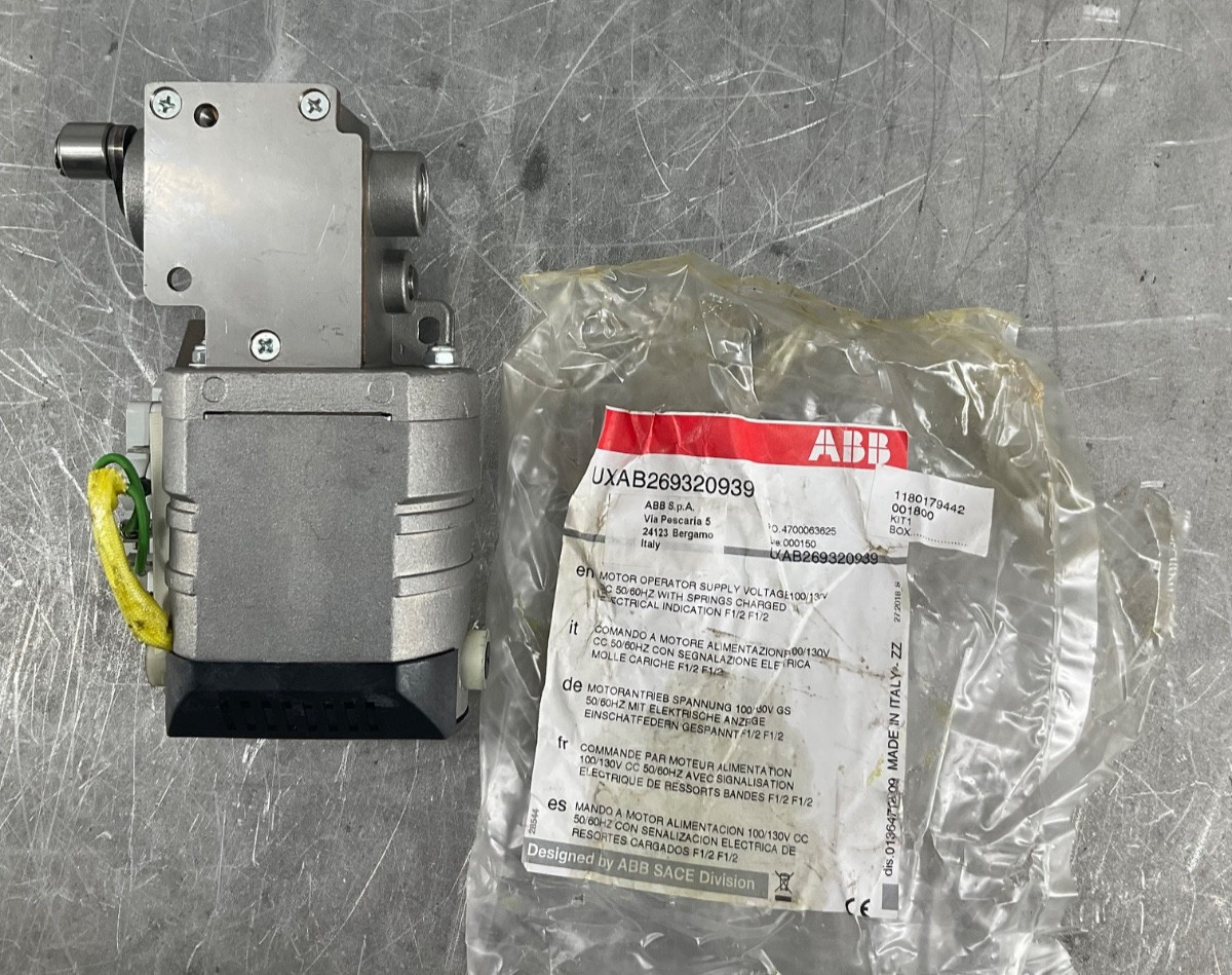 ABB UXAB269320939 MOTOR OPERATOR 100/130VDC W SPRING CHARGED ELECTRICAL IND F1/2