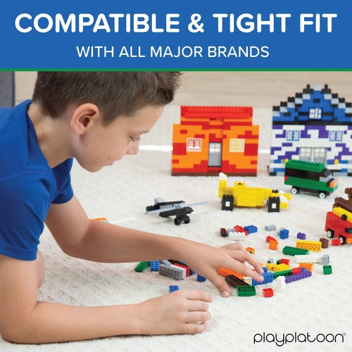 6 Pounds of Assorted Building Bricks - 2,000+ Classic & Pastel Color Pieces Kit - Picture 2 of 5