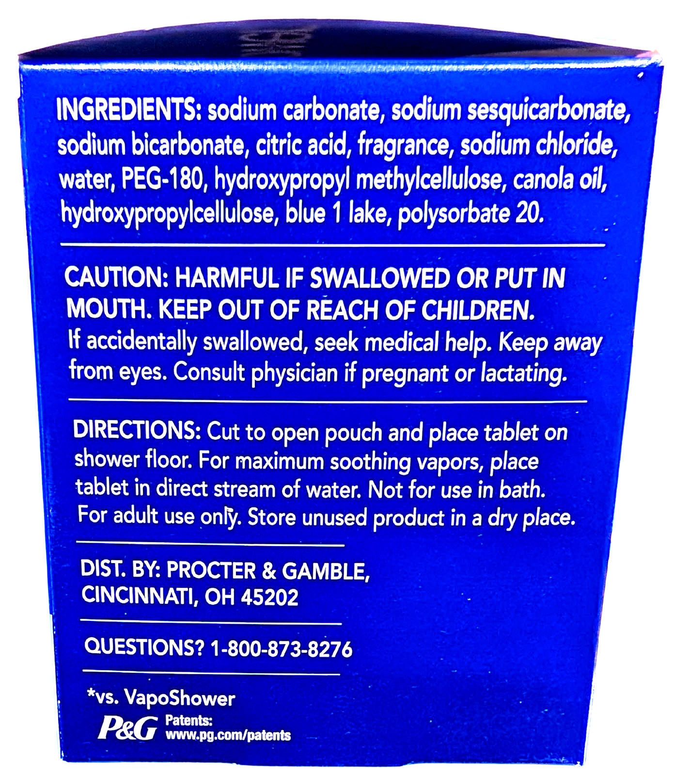 Vicks Vaposhower Max Vapors 8 Shower Tablets