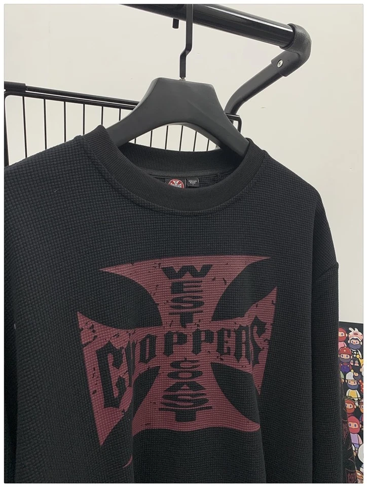 West Coast Choppers Vintage Térmico Manga Larga NEGRO GRANATE | TALLA XL Foto 3 de 4