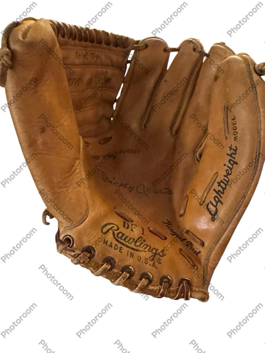 Gant De Baseball Vintage Rawlings Mickey Mantles MM5 Pour Lanceur Gaucher - Années 50, Occasion