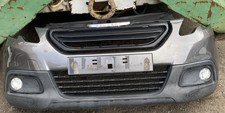 2014 PEUGEOT 2008 FRONT BUMPER COMPLETE GREY FOG LIGHT TYPE