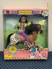 Vintage 1994 Kid Kore Dancing Brook Native American Heartland Doll Horse Set NIB