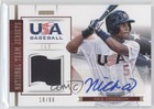 2012 USA Baseball National Team 15U Jersey Signatures /99 Nick Anderson #2 Auto