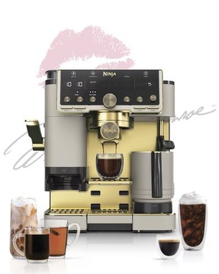 Ninja Luxe Café Pro Series Espresso Machine LIMITED EDITION Stone/Gold ES701 NEW