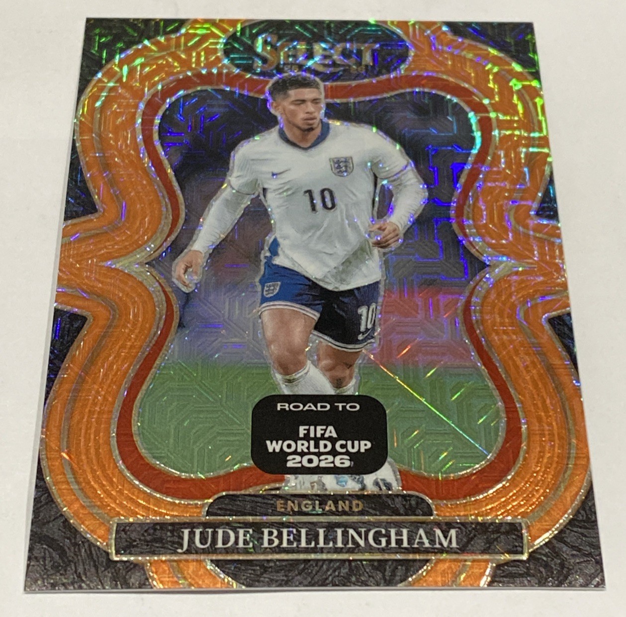 2025-26 Panini Select FIFA World Cup Jude Bellingham Mezzanine Orange /825 view 1
