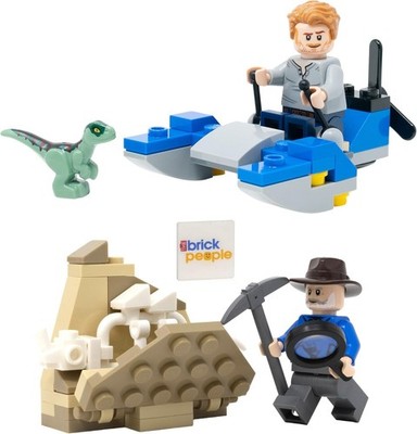 LEGO Jurassic World: Own Grady Minifigure Swampspeeder Alan Grant