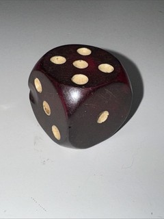 Antique Bakelite Cherry Amber 1 Inch Dice Die See All Photos