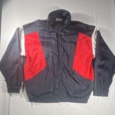 FILA Vintage Men s Colorblock Track Jacket Full Zip Stand-Up measurements in pic