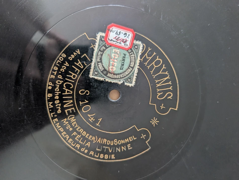 FELIA LITVINNE 78 rpm - La Favorite (Donizetti) - DISQUE PHRYNIS París 1908 Foto 2 de 4