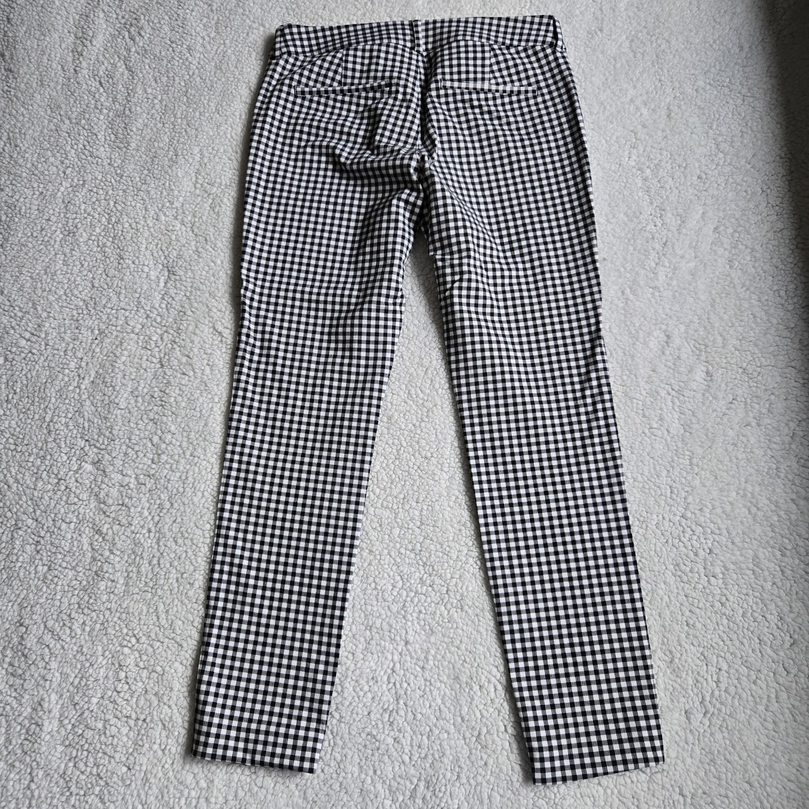 Old Navy Gingham Pixie Ankle Pants Black White Pr… - image 4