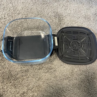 Ninja Crispi Portable Glass 4qt Container Bowl W/ Grill And Lid