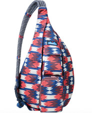 KAVU ORIGINAL ROPE SLING PACK ADJUSTABLE ROPE SHOULDER FAIRY TRAIL