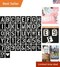 Versatile 42-Piece Stencil Set for DIY Art - 8-Inch Templates for Every Occasion