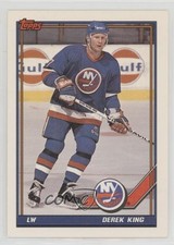 1991-92 Topps Blank Back Derek King #455 1t8