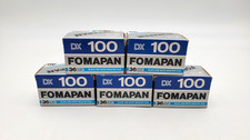 Vintage 5x Fomapan DX 100 36 EXP 135 Black and White Negative Film 35mm New